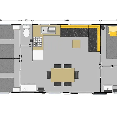 Mobil-home Avec Terrasse à Hyères, Idéal Pour 4 Personnes - Api-1-52-1135 * Hyères